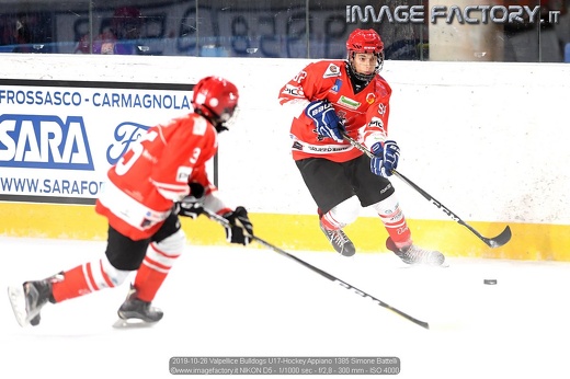 2019-10-26 Valpellice Bulldogs U17-Hockey Appiano 1385 Simone Battelli